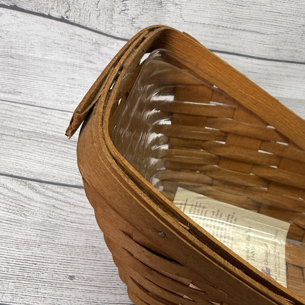 Longaberger 1994 Small Vegetable Basket - Basket and Protector - Picture 6 of 12